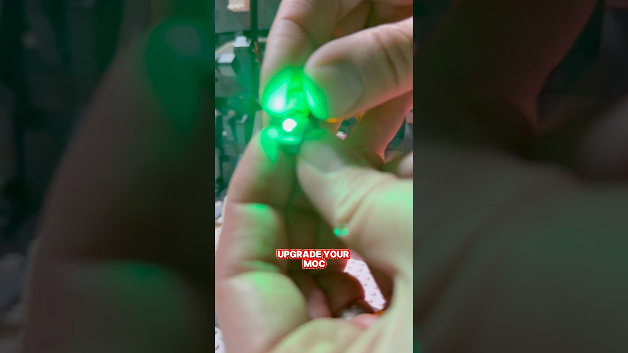 Transforming my LEGO city with custom lighting! #lego #moc #afol