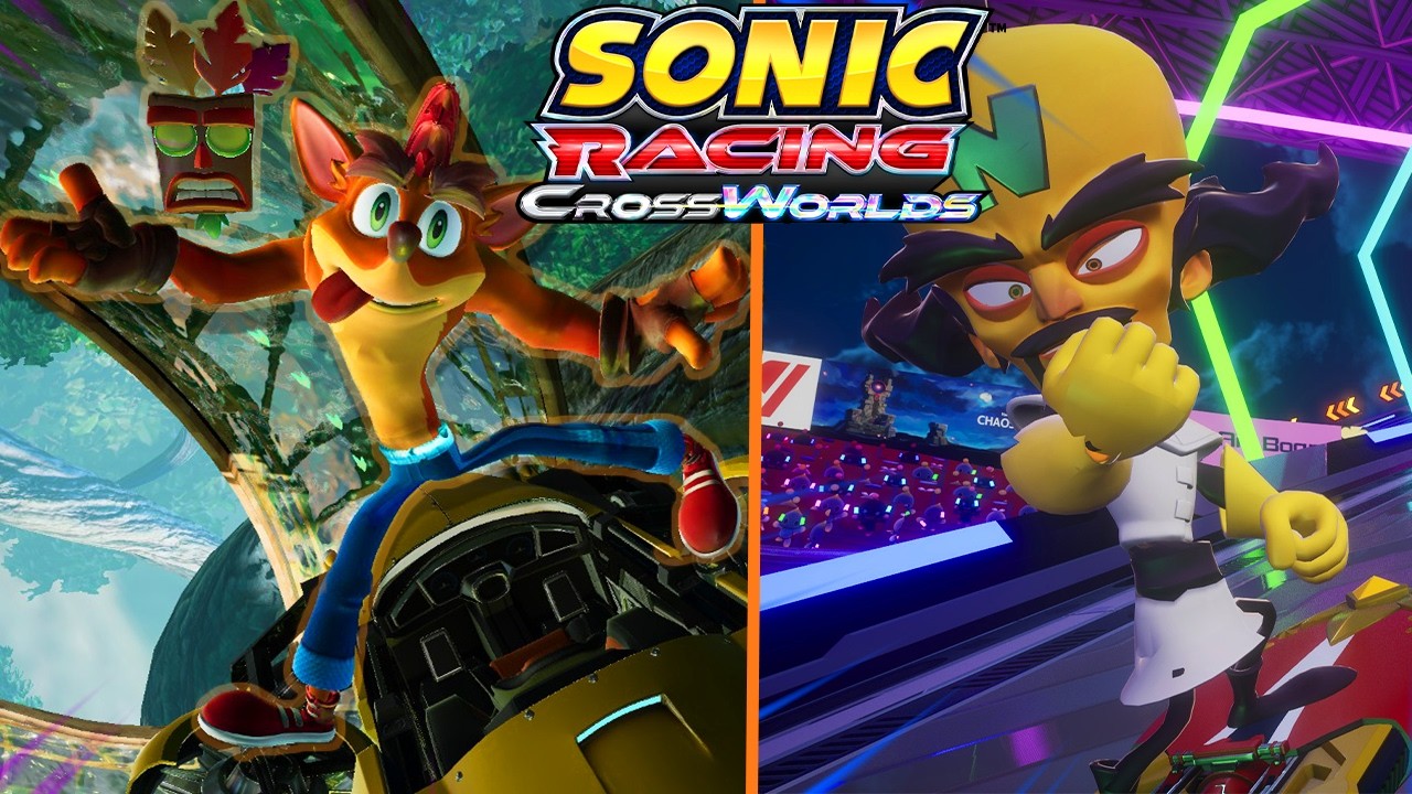 Crash Bandicoot In Sonic Racing CrossWorlds (Mod)