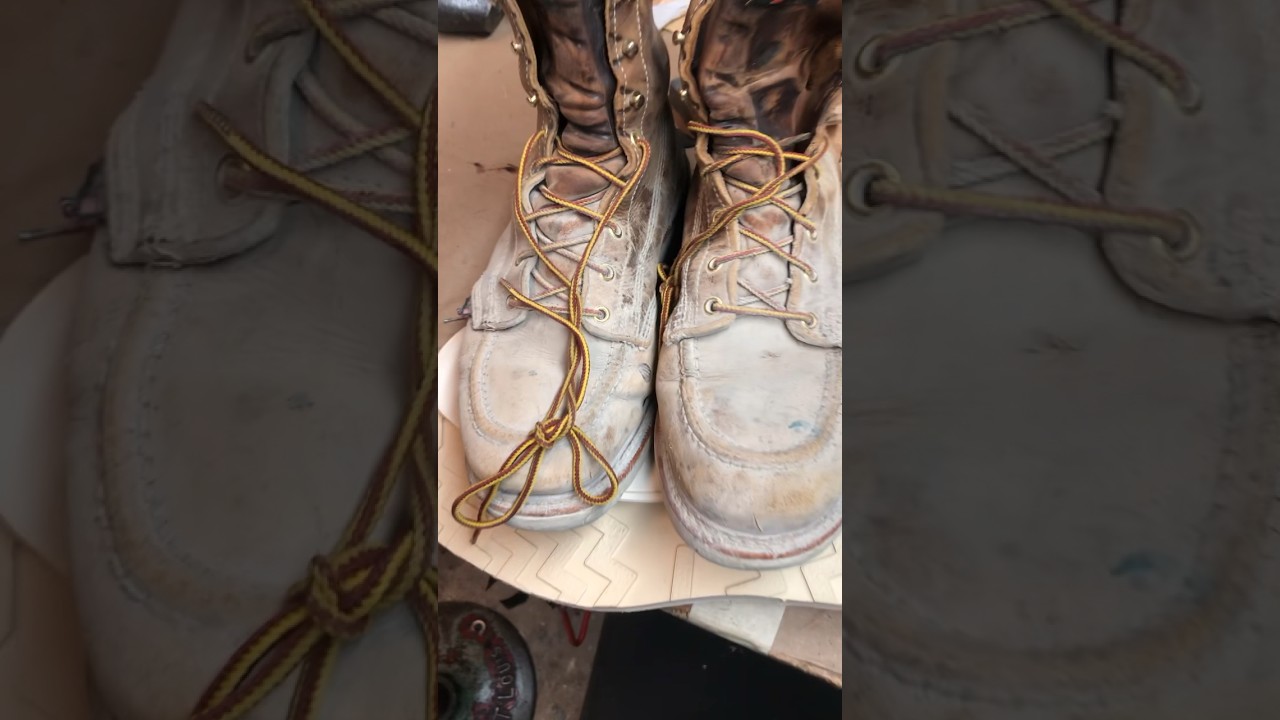 Thorogood Boots Resole #vibram  #bootrepair #workboots #redwingshoes #redwingboots #redwing