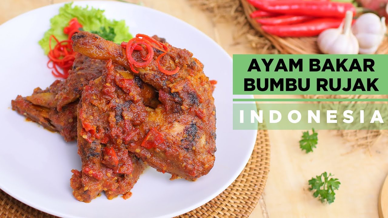 AYAM BAKAR BUMBU RUJAK INDONESIA DAN UDANG GORENG METODE MARINASI DESAKU