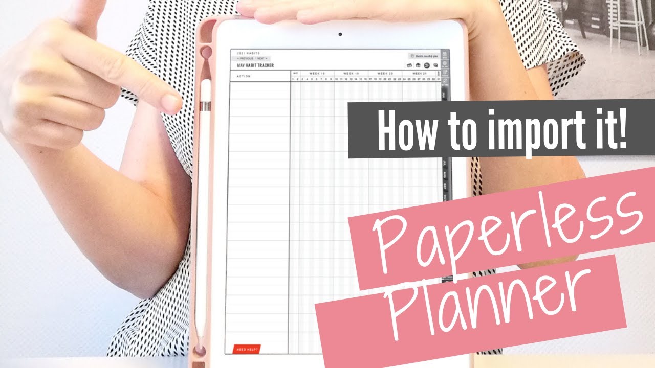 Import a PDF Digital Planner with Hyperlinks (no matter the wifi connection)