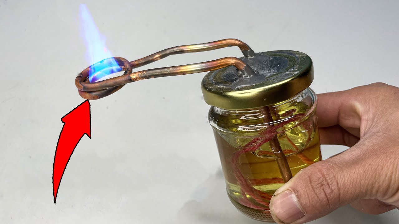 How to make a mini heating stove. Free energy to heat your home. Great idea.