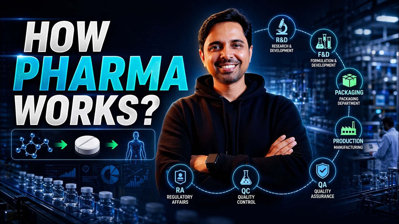 How entire Pharma Industry works? | Function of all departments | Must watch for Pharmacy Students