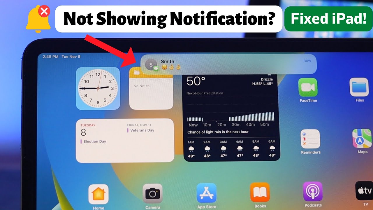 Fixed: iPad Not Showing Notifications on Lock screen or Home Screen!