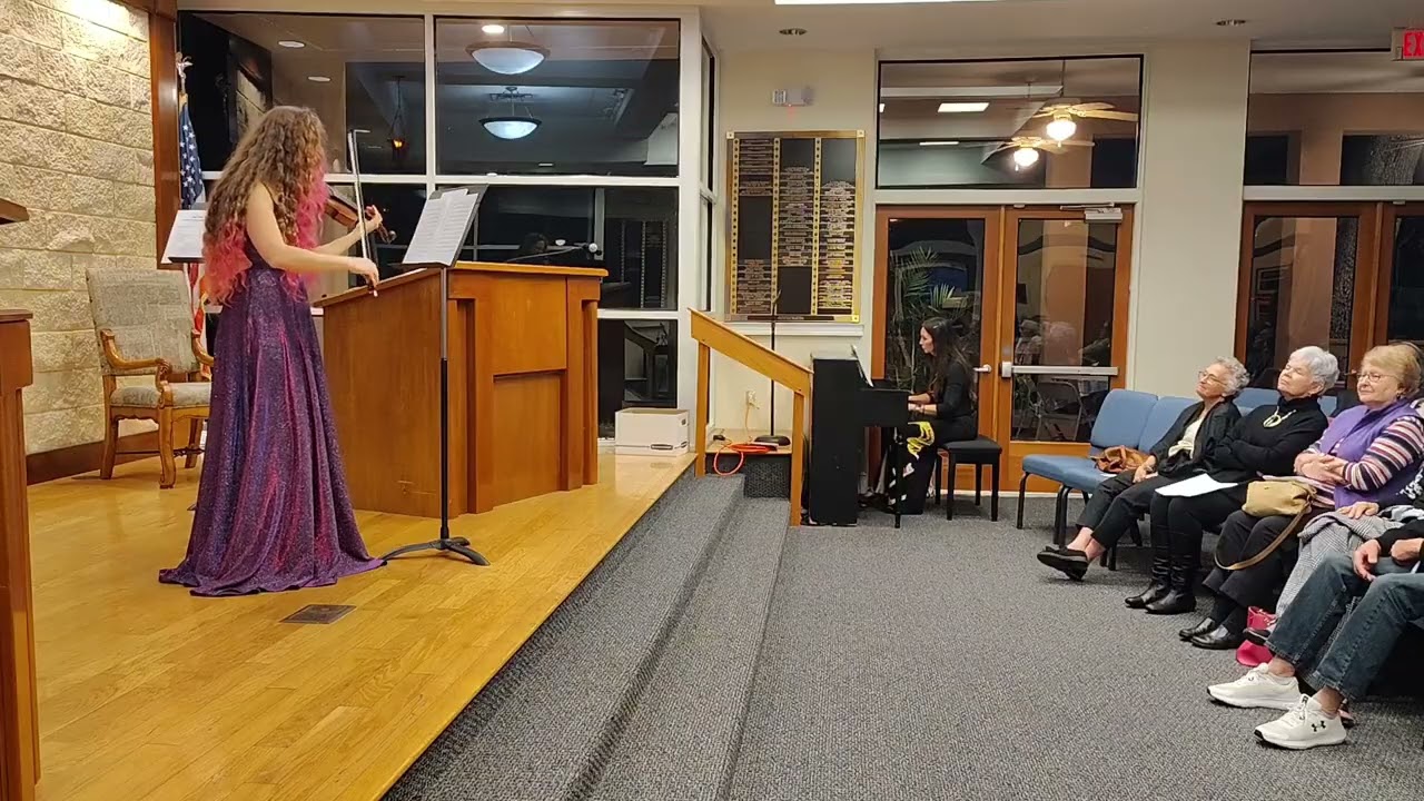 Secretly a Hamadryad (Stahl) with composer performing on violin