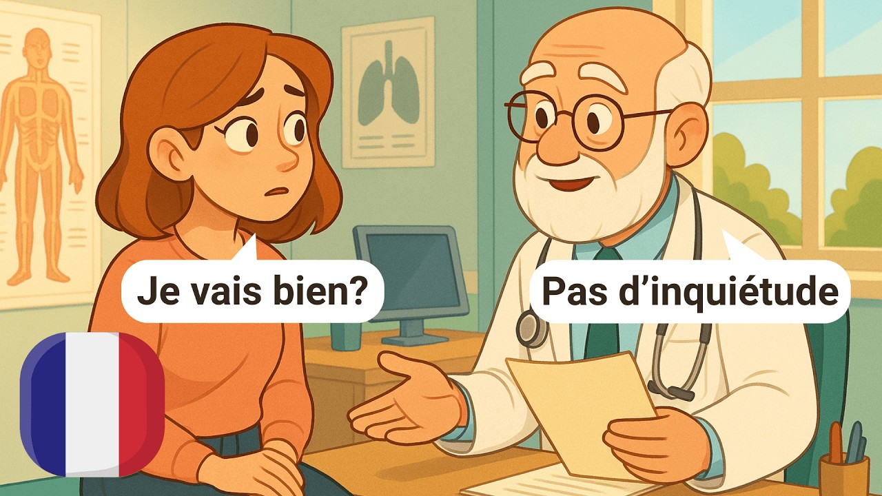 20 Minutes of Daily French Conversation for Beginners | A1–A2 | Real Dialogues In The Clinic