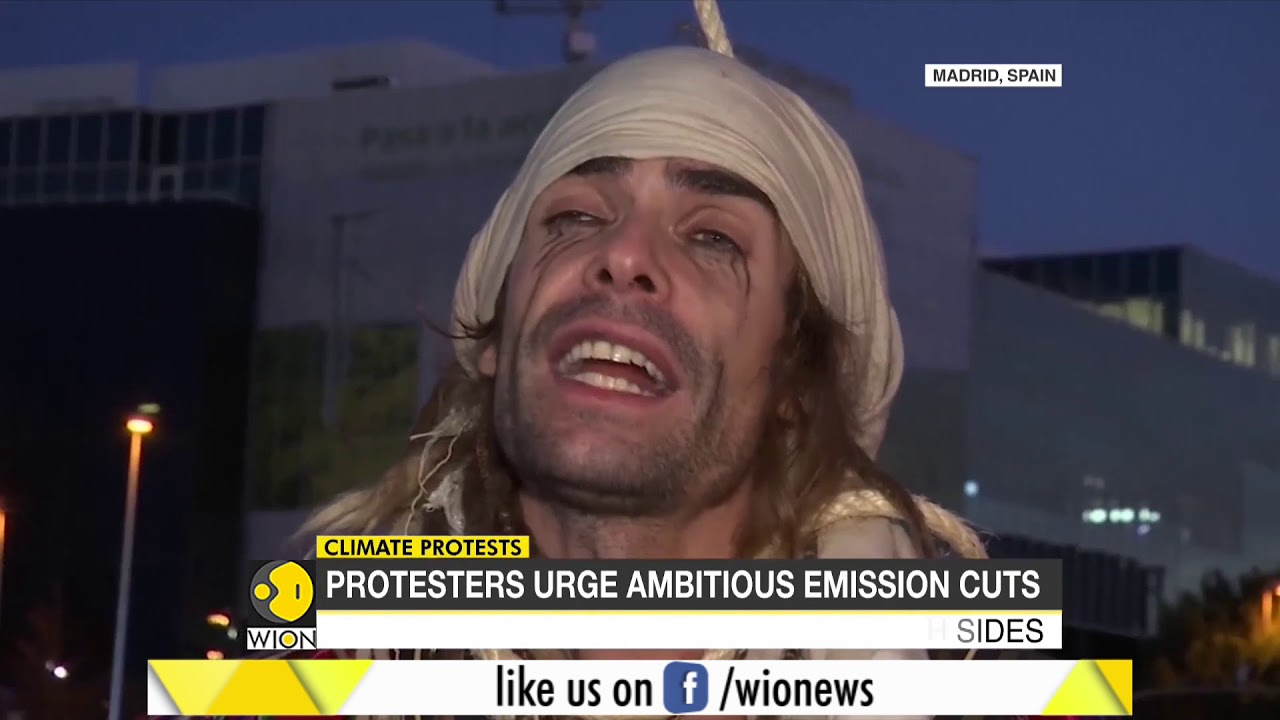 Climate protests in Madrid of Spain, protesters occupy climate summit venue