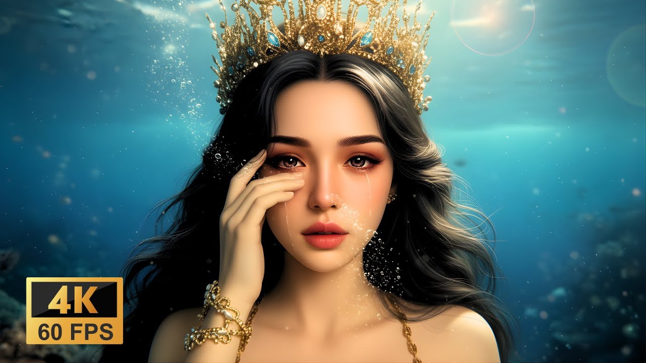 Sacred Ocean Mermaid Lullaby | AI Music Video in 4K | Fantasy Atlantis