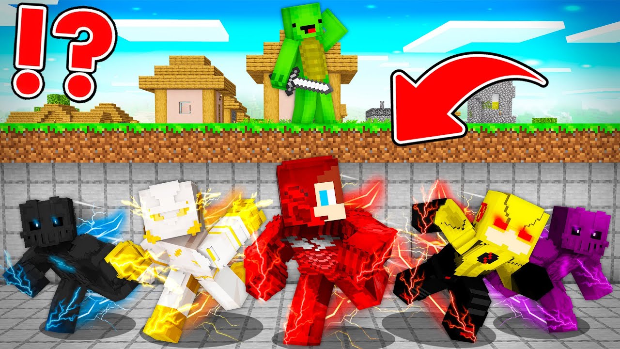 Спидраннер против Охотника, но у меня есть все доспехи спидстеров в Minecraft — Мейзен Джей Джей ...
