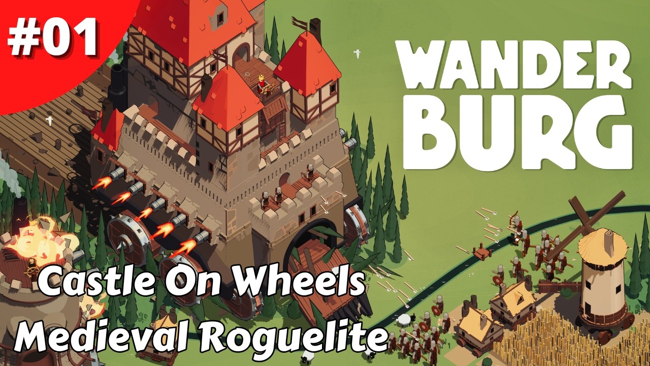 Castle On Wheels Roaming Fortress Medieval Roguelite - Wanderburg - #01 - Gameplay