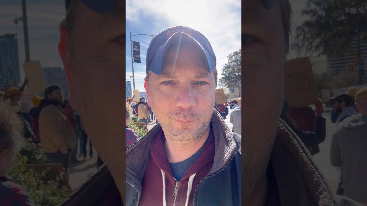 Making Good Trouble at the anti ICE rally at City Hall.  