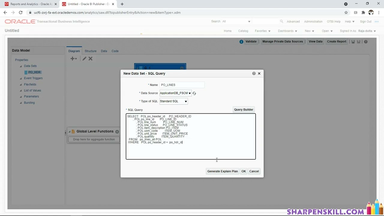 Как создать отчет Master Details с помощью Group Link
