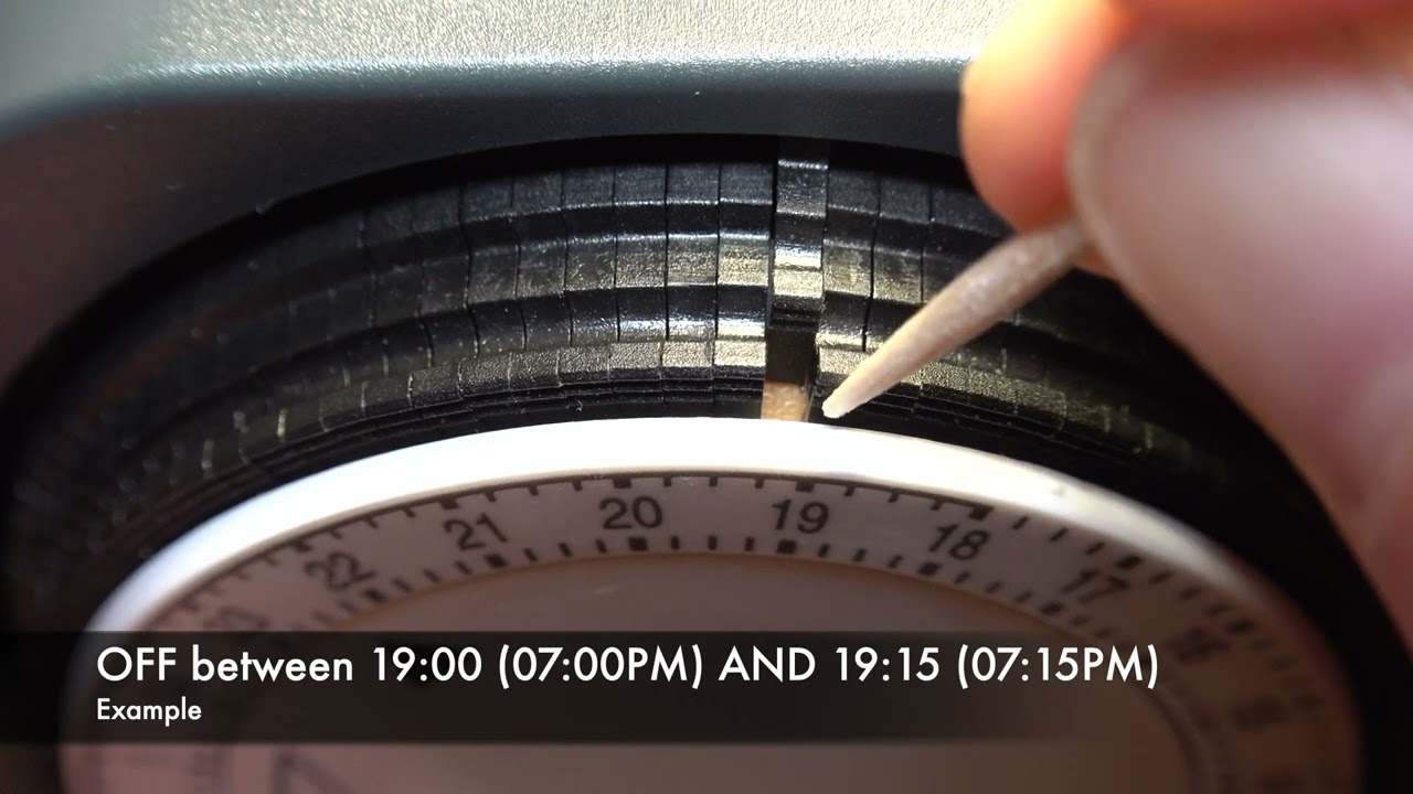 How to use a 24 hours mechanical electric timer switch