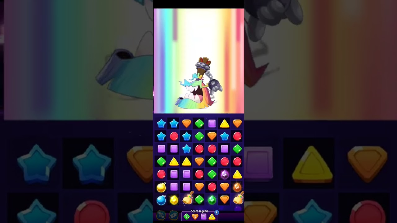 Jan 18, Score Rally  - Color Crystals with Rainbow #matchmaster #cosmicrush #antigravity 