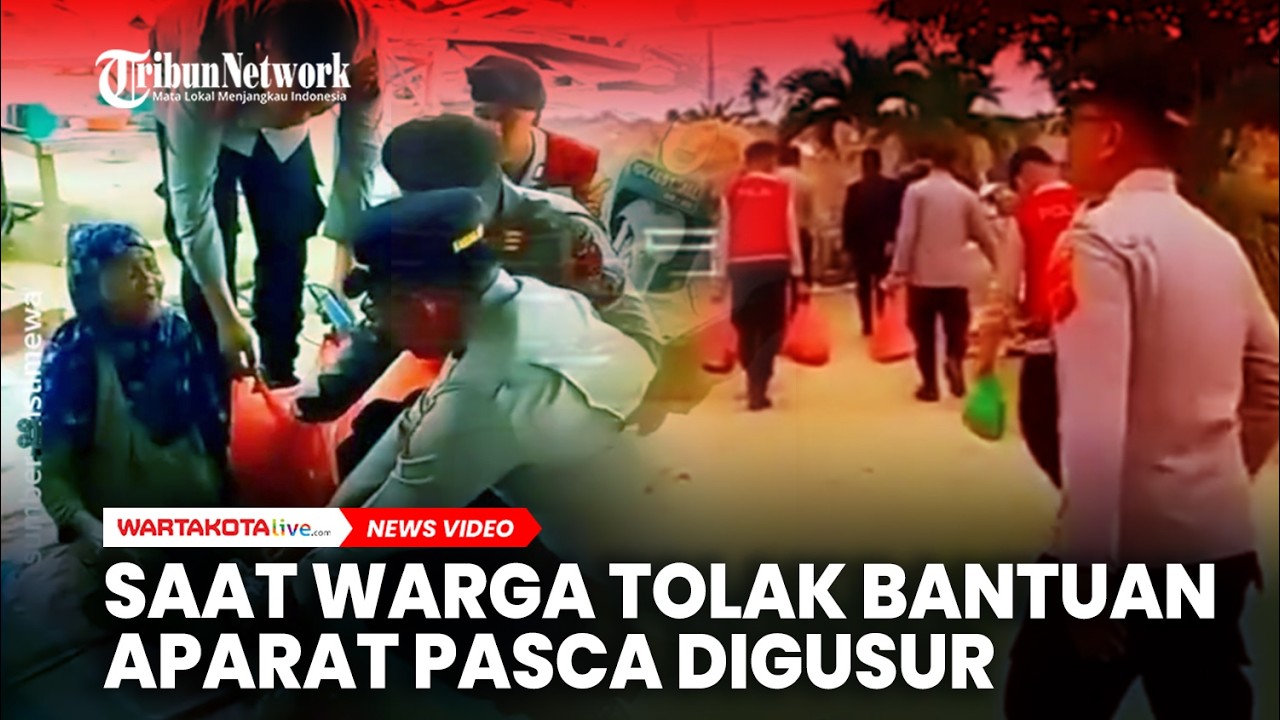Saat Warga Padang Halaban Tolak Bantuan Aparat Pasca Penggusuran