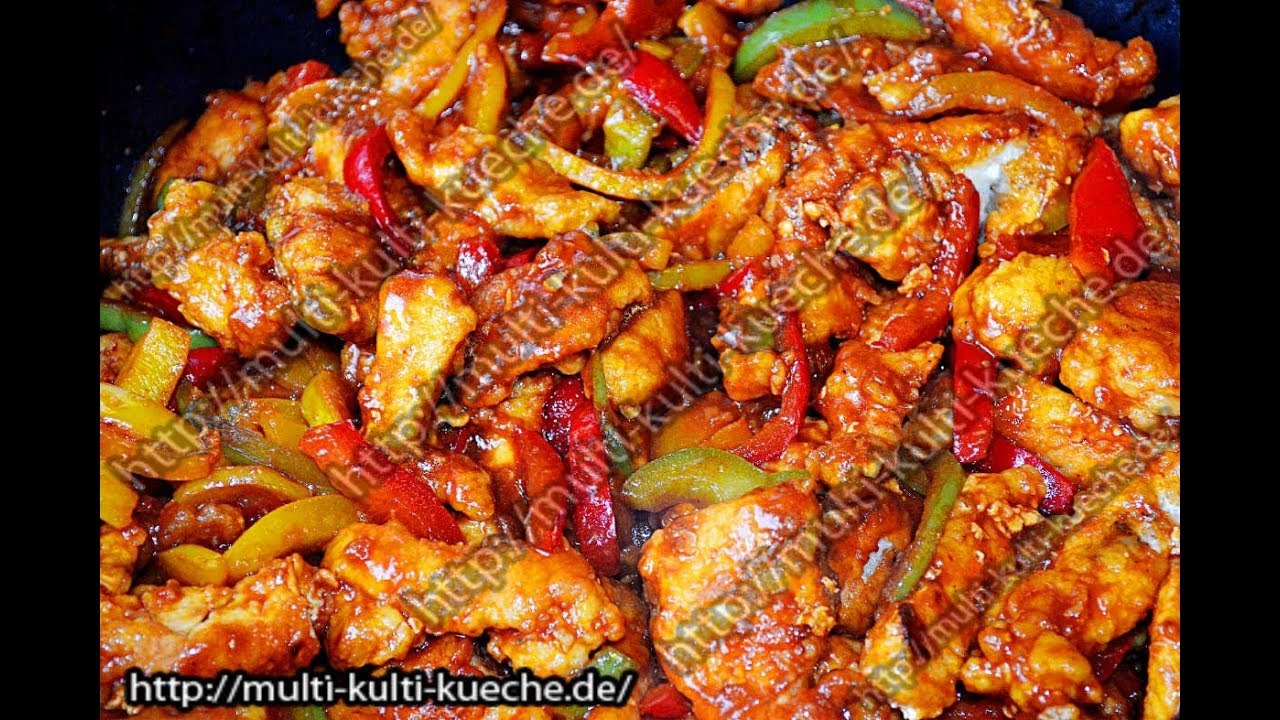 Hähnchen Paprika Pfanne