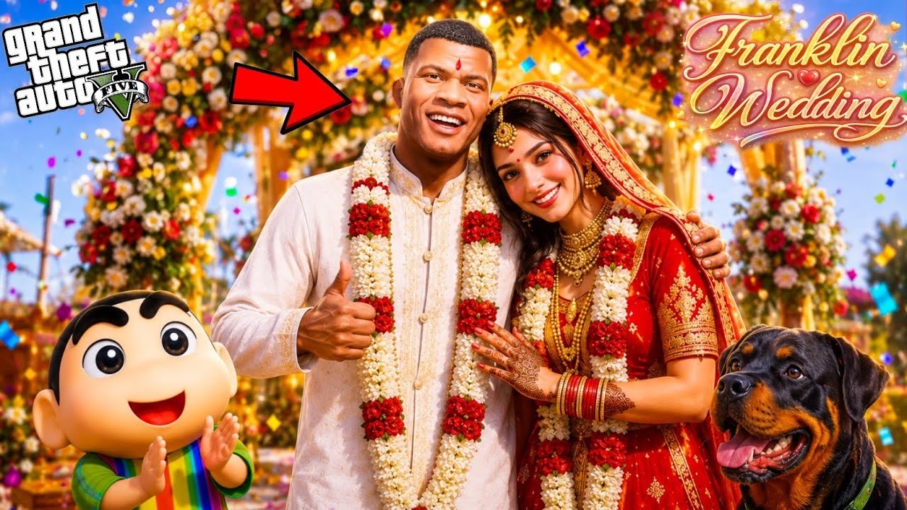 Franklin Got Married With The Help Of Shinchan And Chop In Gta 5 in Tamil PART 1
