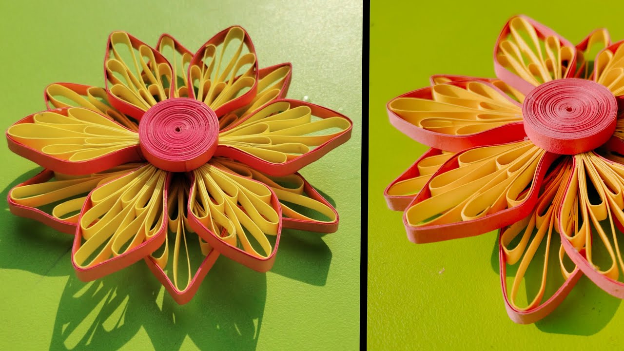 Quilling flower easy || Quilling flower for beginners || Quilling flower step by step