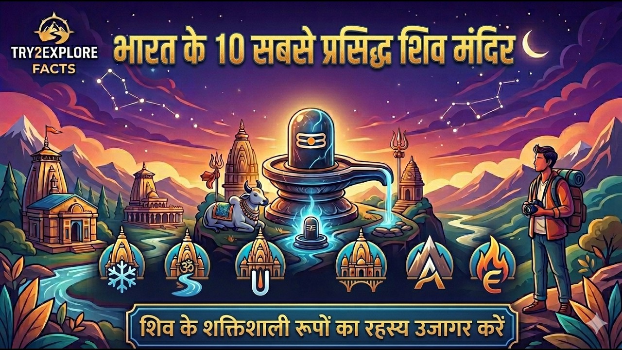 Top 10 Shiv Mandir of India | भगवान शिव के 10 सबसे प्रसिद्ध मंदिर | महादेव के 10 पावन धाम