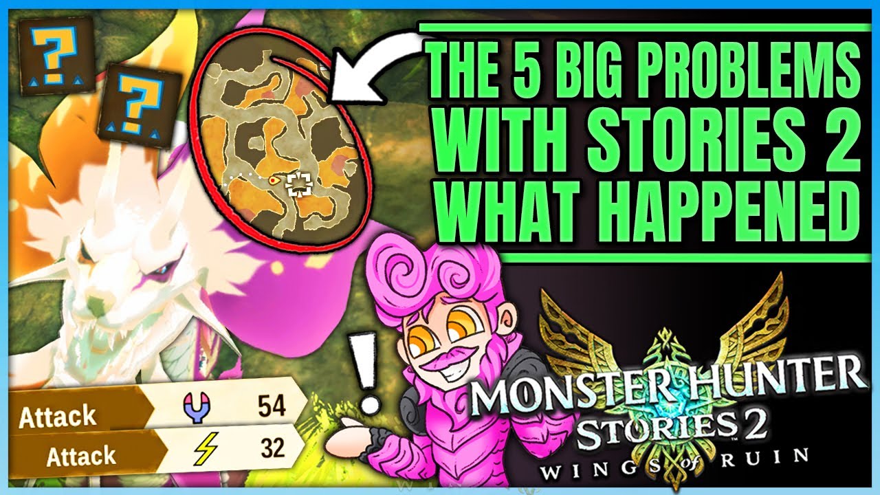 The 5 Worst Things in Stories 2 - Element Changing + Broken Maps + More - Monster Hunter Stories 2!