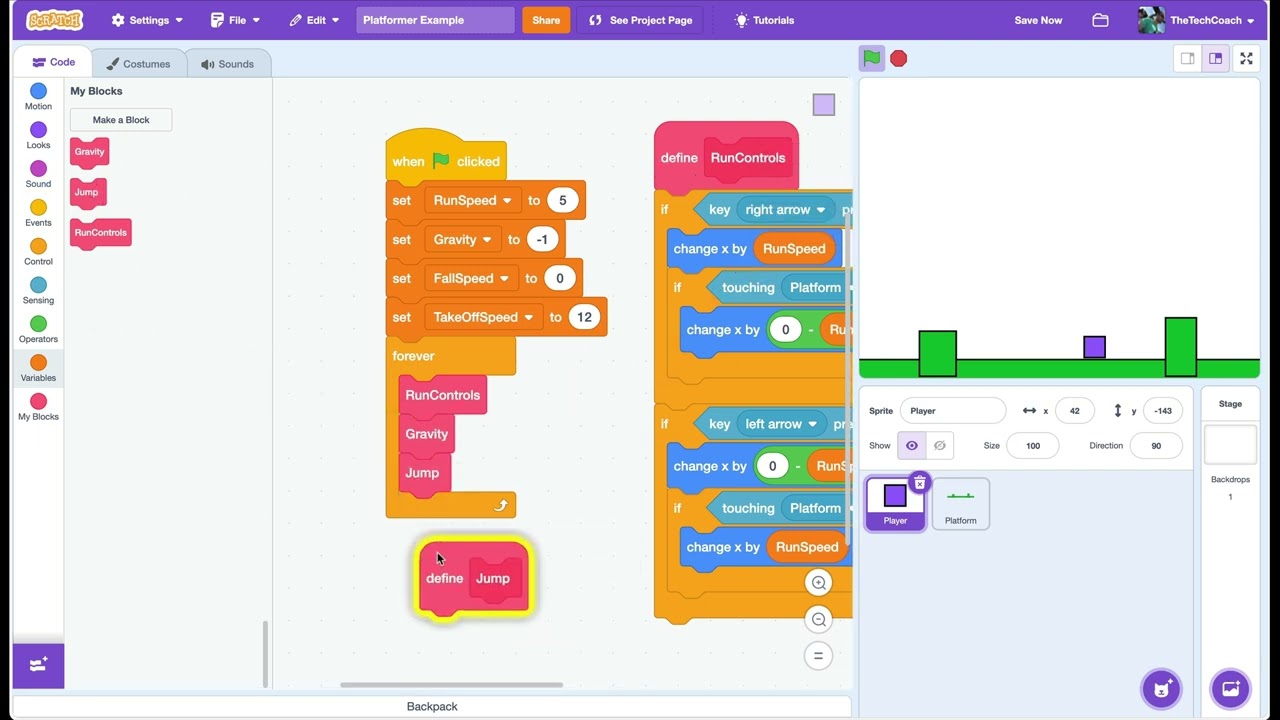 CS Scratch - Platformer