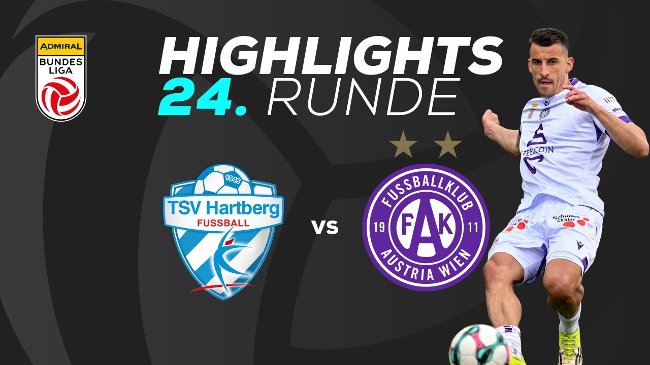 TSV Egger Glas Hartberg - FK Austria Wien 24. Runde ADMIRAL Bundesliga 2025/26