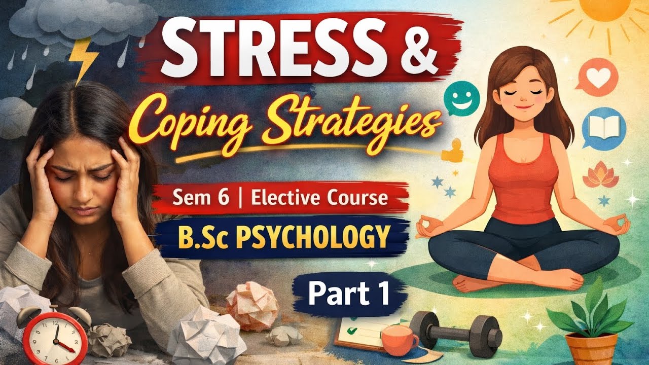 Stress and coping strategies # sem6 # elective course #bsc psychology # part 1