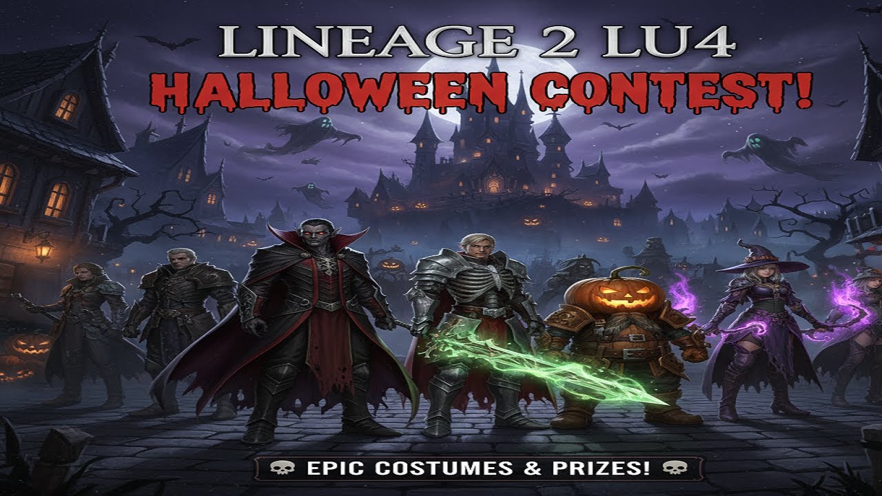 КОНКУРС НА ХЭЛЛОУИН В LINEAGE 2 LU4! 🎃 Самые жуткие костюмы и ЭПИЧЕСКИЕ ПРИЗЫ! (Присоединяйтесь к...