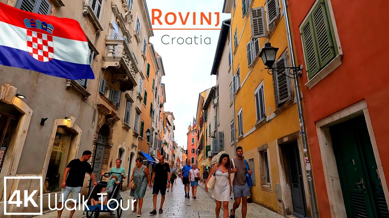 🇭🇷 Walking in Rovinj,Croatia | Walk Tour Hrvatska 🇭🇷