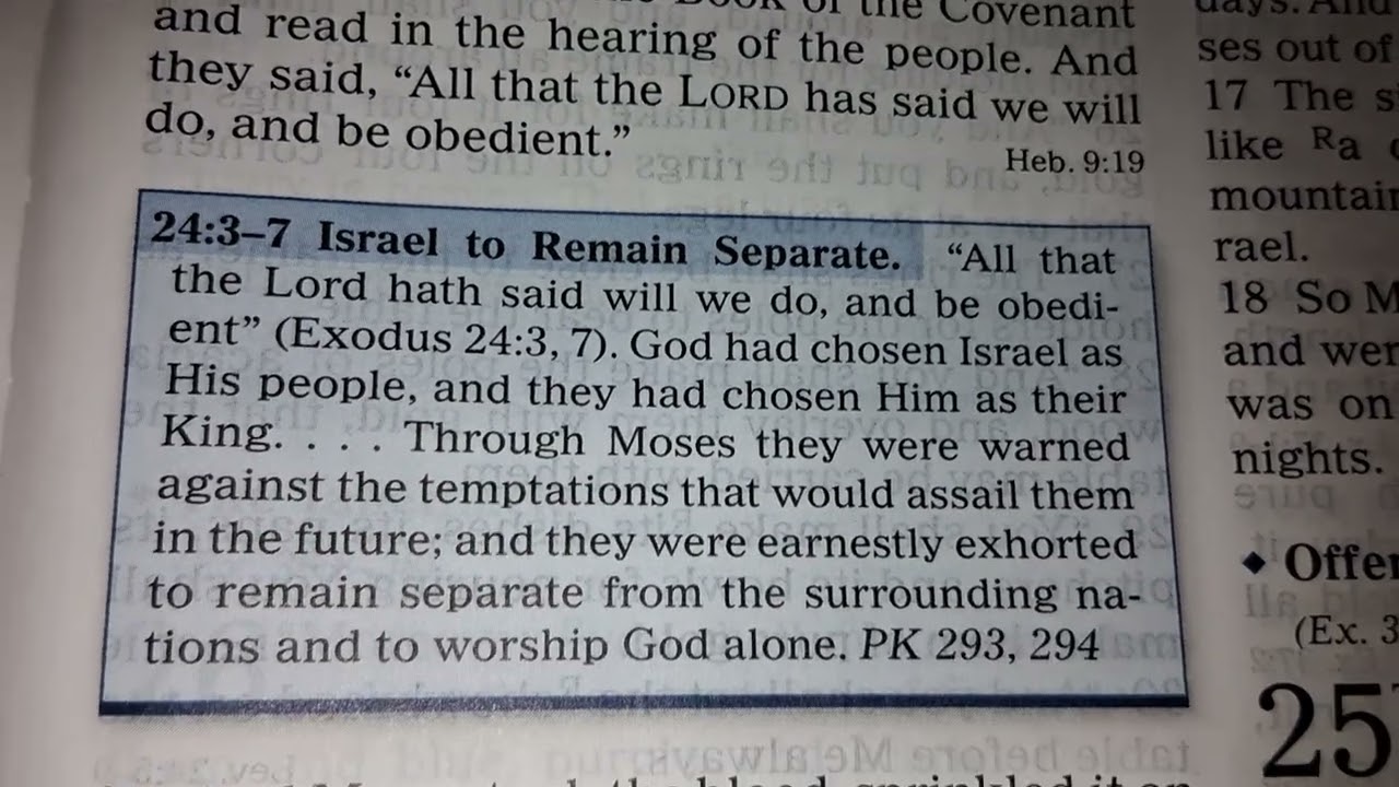 Seventh-day Adventist reads Exodus 23 and 24 and Matthew 20:1-16.