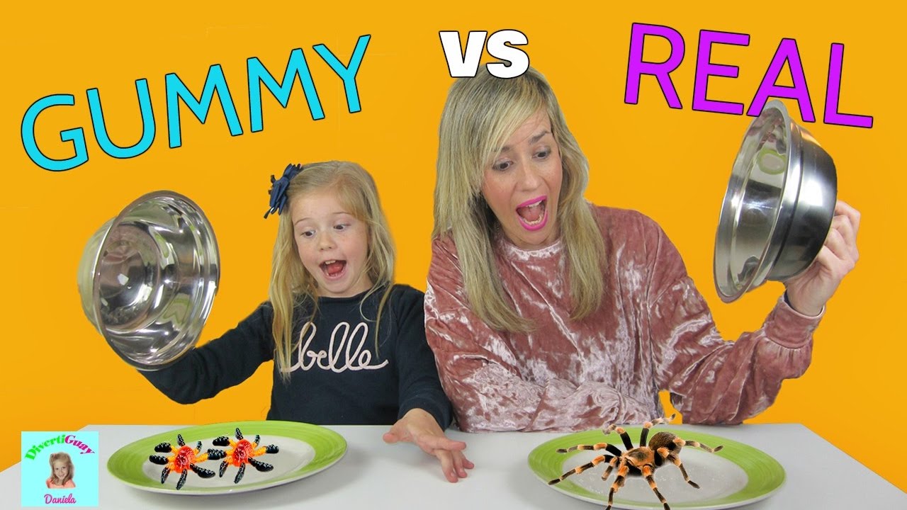 Chuches vs Realidad Challenge | Real vs Gummy | Divertiguay