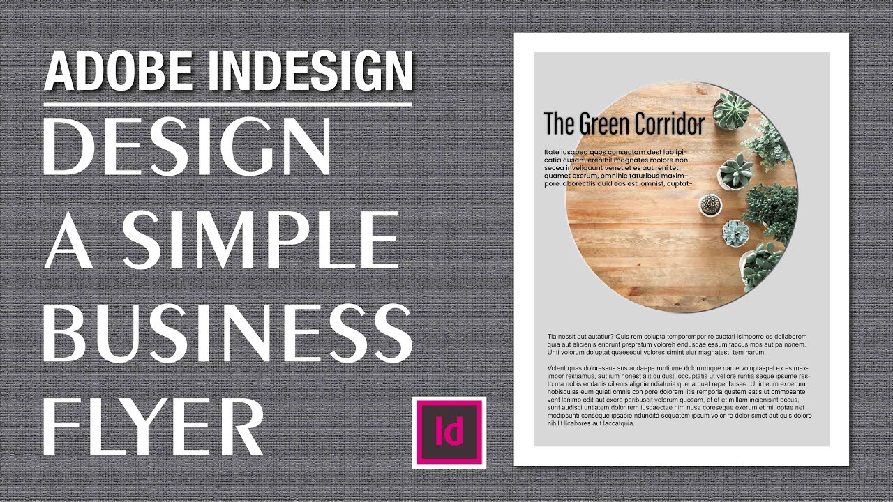 Научитесь создавать простые деловые листовки в InDesign