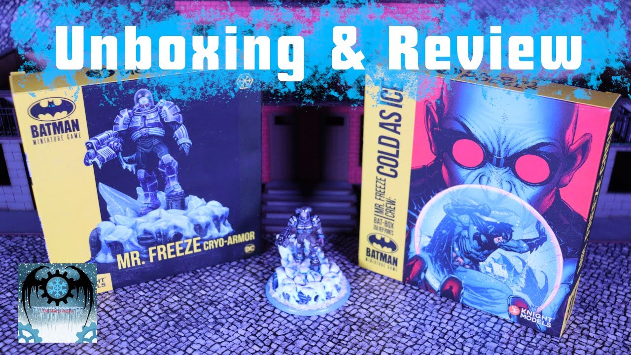 Batman Miniatures Game Mr. Freeze unboxing and review | Knight Models