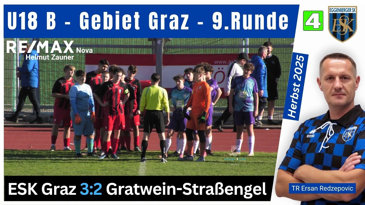 🔶 U18 B ⚽️ ESK Graz 🆚 Gratwein-Straßengel vom 09.11.2025