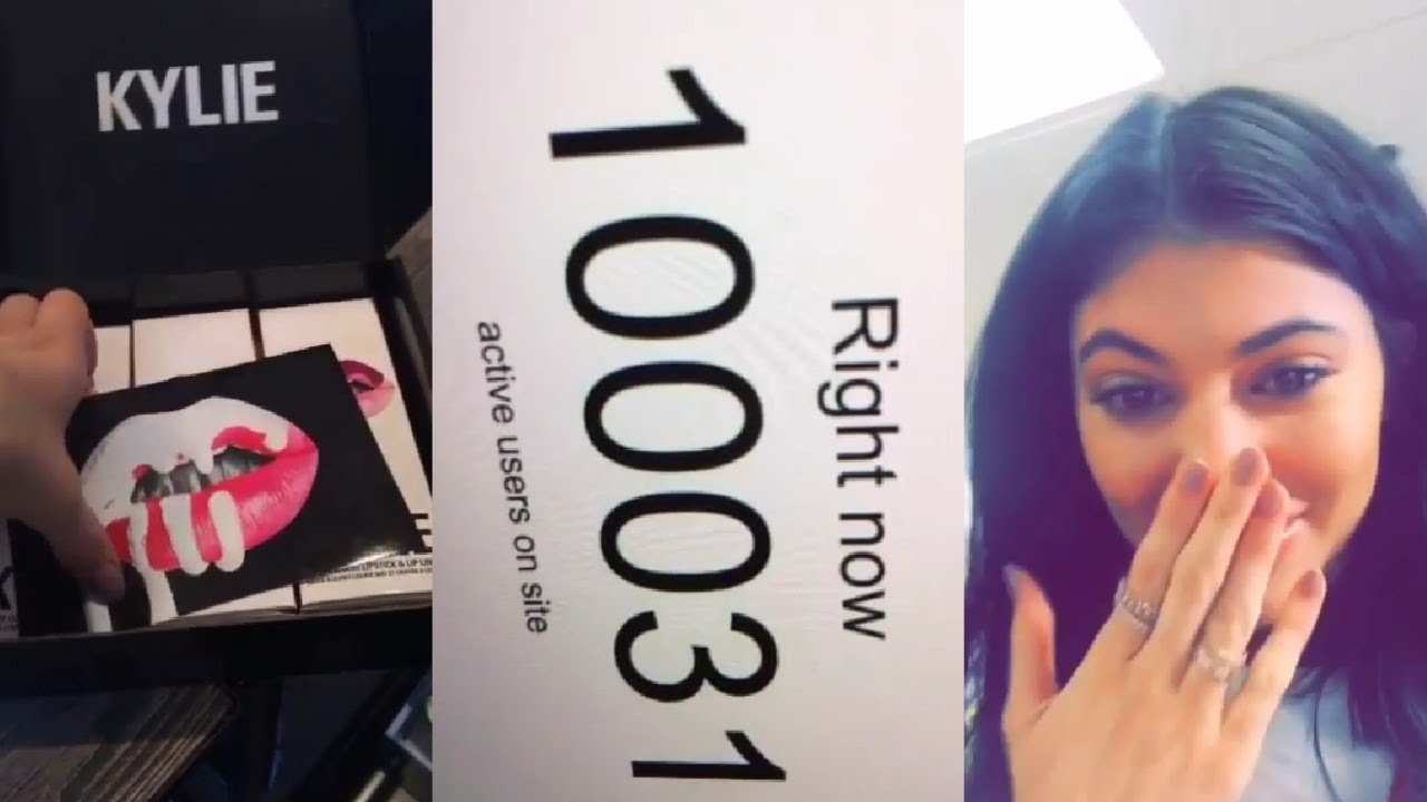 Kylie Jenner cries over LIPKIT being sold out Snapchats