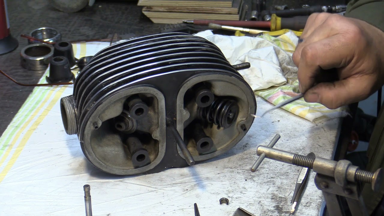 (02/20) BMW R 25/3 - Zylinderkopf und Ventile