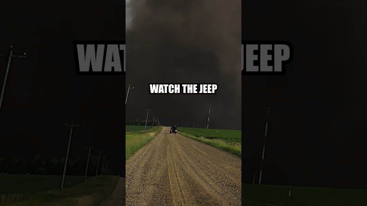 IS HE DRIVING INTO AN EF4?! 🌪️😨