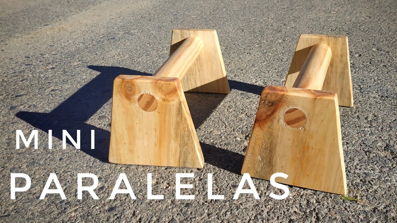cómo hacer MINI PARALELAS de madera