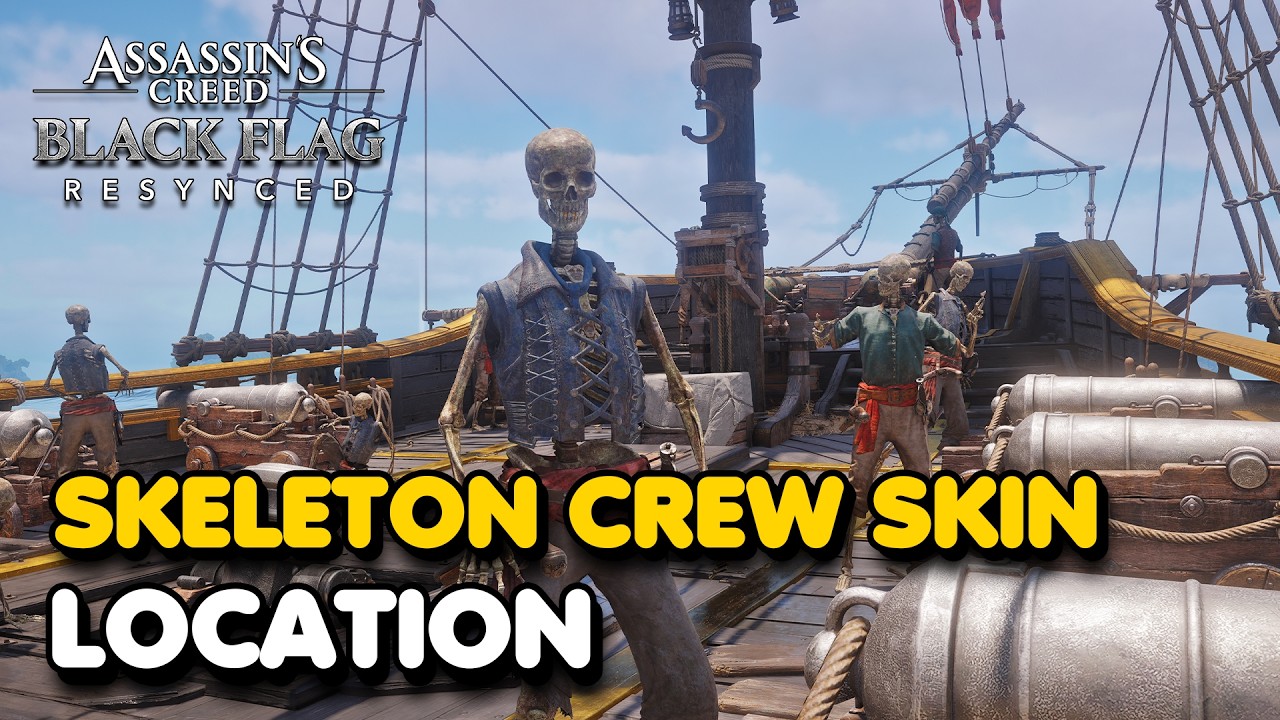 Как разблокировать облик SKELETON CREW в Assassin's Creed Black Flag Resynced
