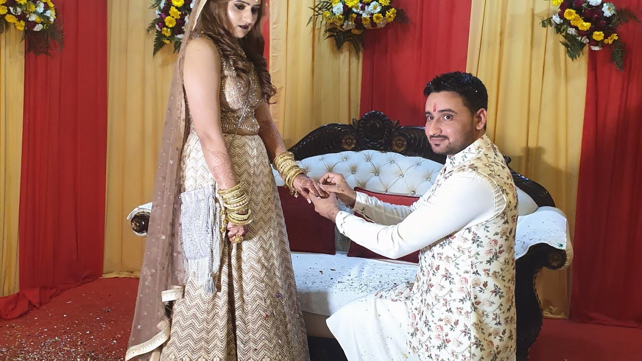 Engagment Ceremony 💍On Valentine Day #swamitbadesra #love #couple #BADESRA'SLIFE2.O #valentine