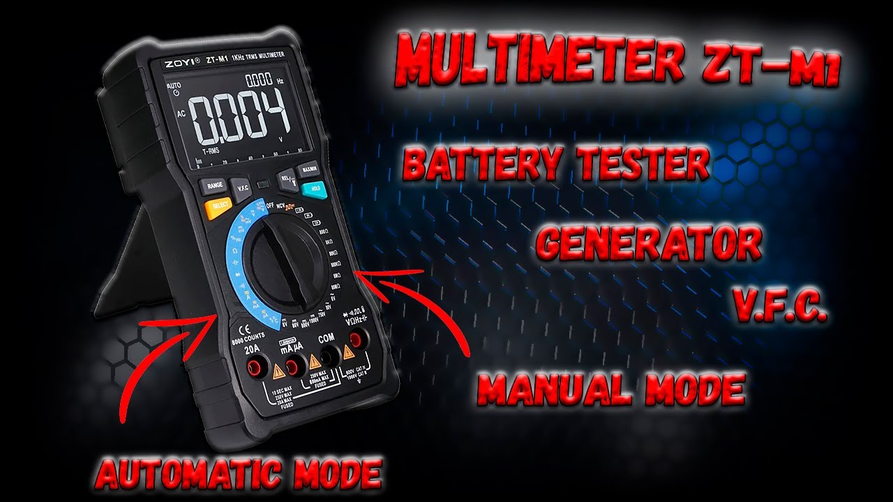 ✅ Generator, battery tester, VFC  and more...  The ZOYI ZT-M1 multimeter.  Review and testing. ✅