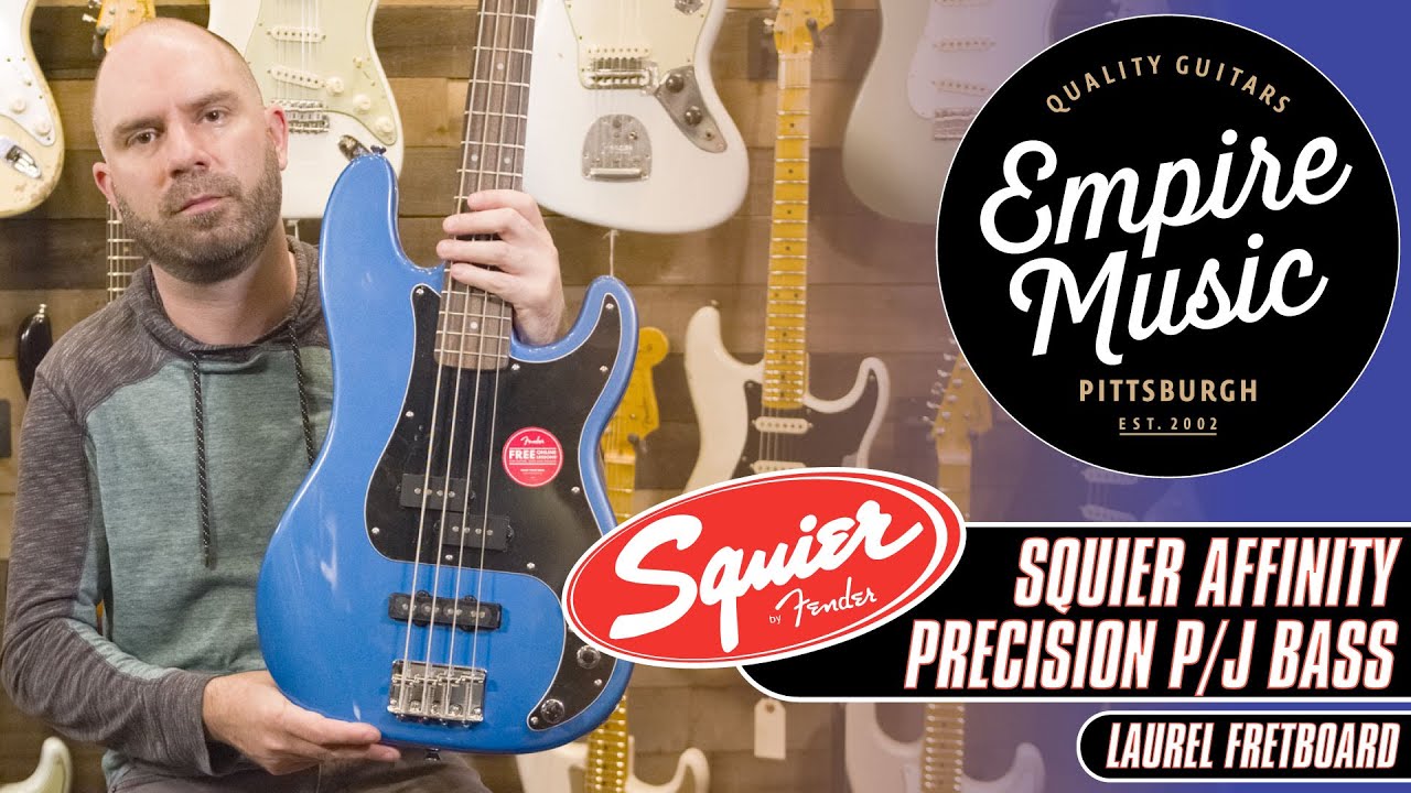 Squier Affinity Series Precision P/J Bass (Laurel Fretboard) - EMPIRE MUSIC