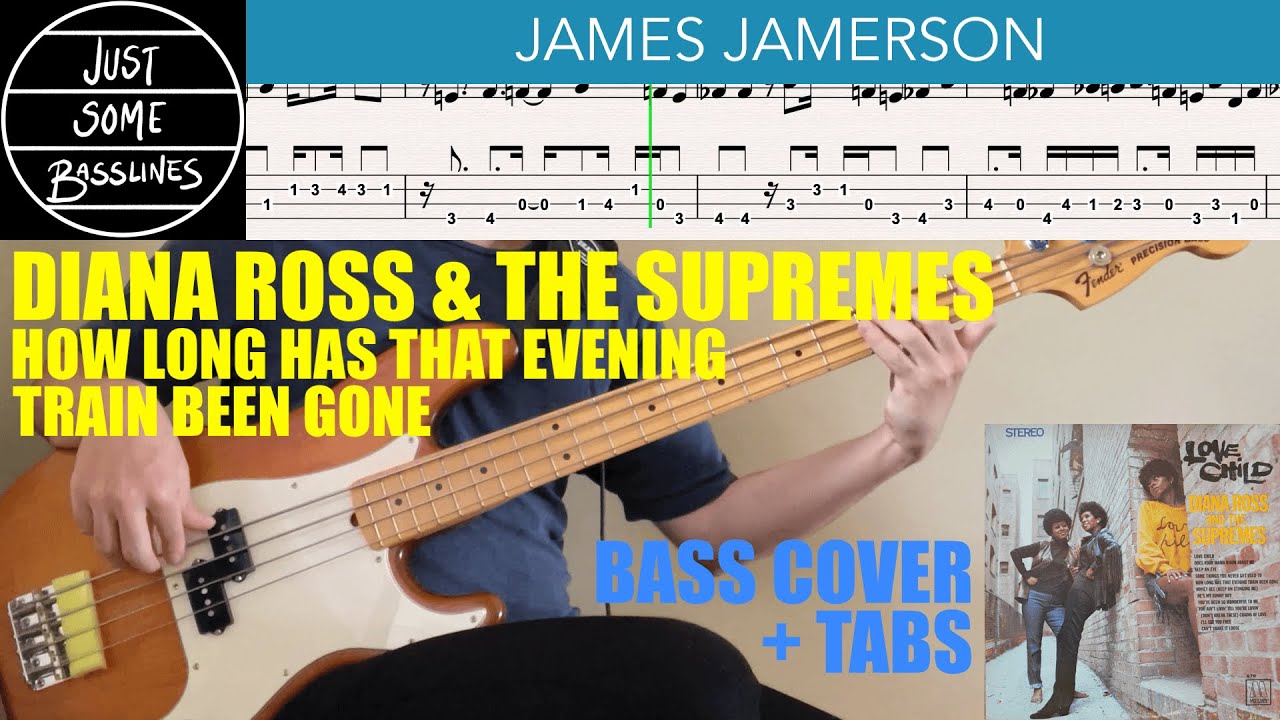 James Jamerson // Diana Ross & The Supremes - How Long Has That Evening Train Been Gone // BASS TABS