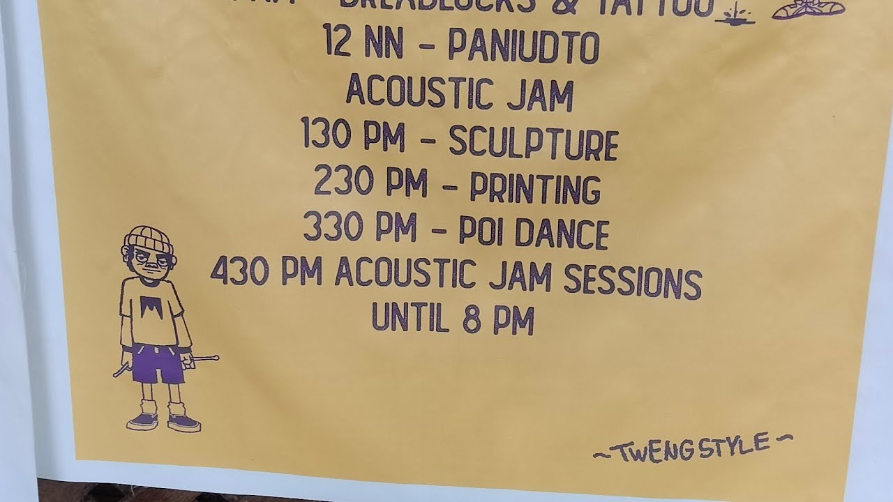 Jovelle D' Pustas is live! #twengstyle #artwork #workshop
