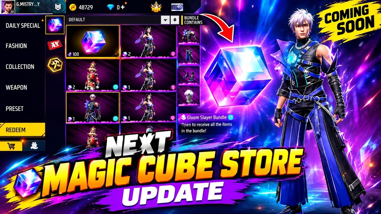 OB55 Magic cube store update Free Fire 🤩🔥| Next Magic cube store Update💥| Free Fire New Event Tamil 