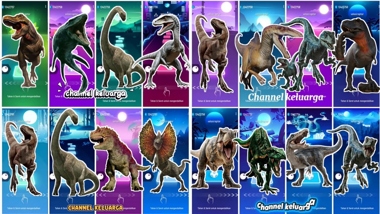 Jurassic world tyrannosaurus rex vs mosasaurus vs velociraptor vs indoraptor 