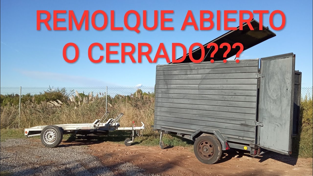 Remolque de motos abierto o cerrado?