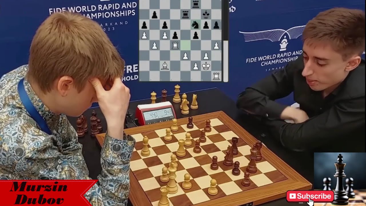 Volodar Murzin sensational World Rapid Champion 2024 vs Daniil Dubov former champion 2018 / WRC 2023