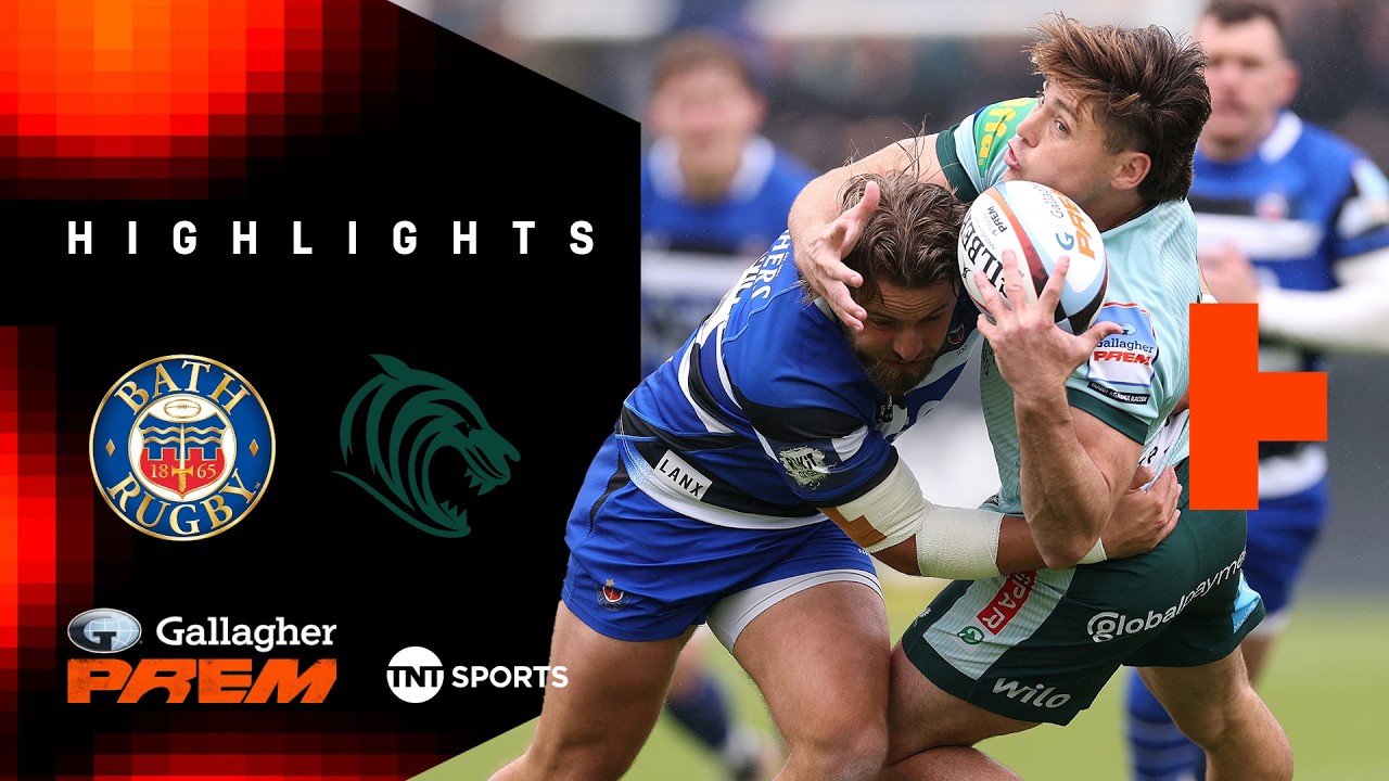 HISTORIC HAT-TRICK! 🔥 | Bath vs Leicester Tigers | Gallagher PREM Rugby Highlights