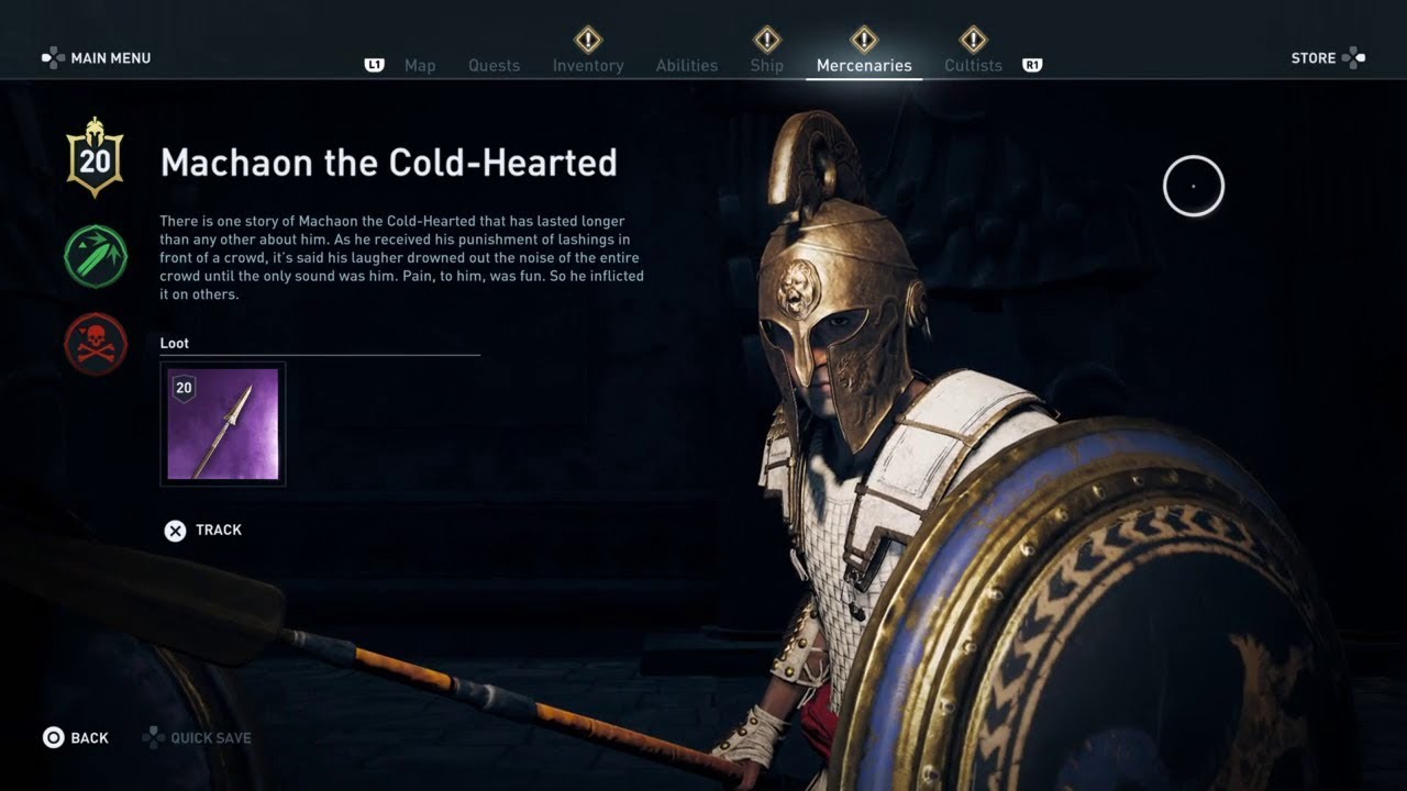 Assassin's Creed Odyssey - Machaon the Cold-Hearted (Lv. 20) (Hard)